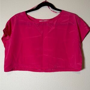 Pink boxy cropped top vintage tramp brand and XS fitted crop bundle